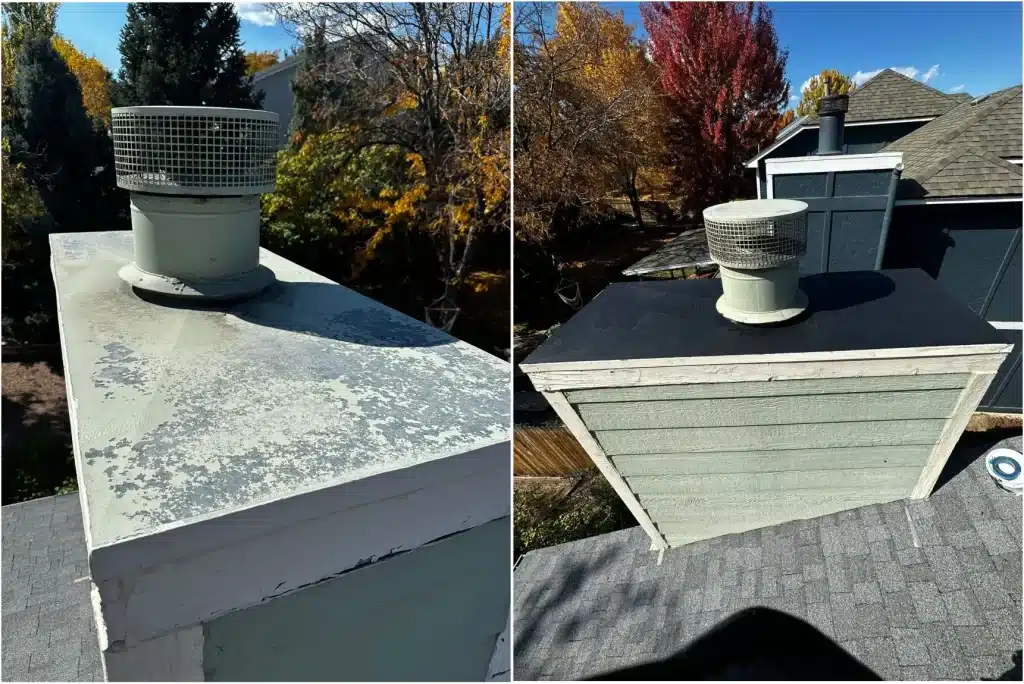 Chimney Repair Before and after